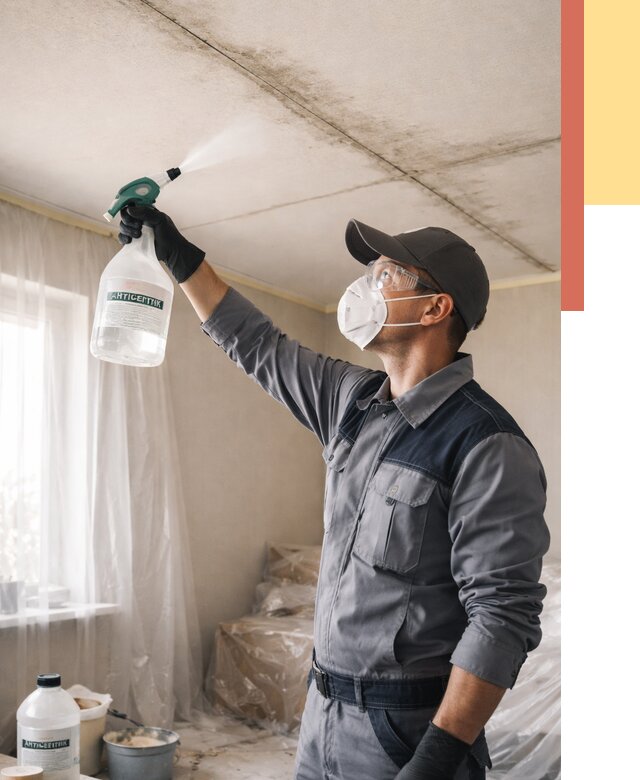 Антисептическая обработка потолка в Красном Сулине от 2552 руб. | ОТДЕЛОЧНИК-Крл