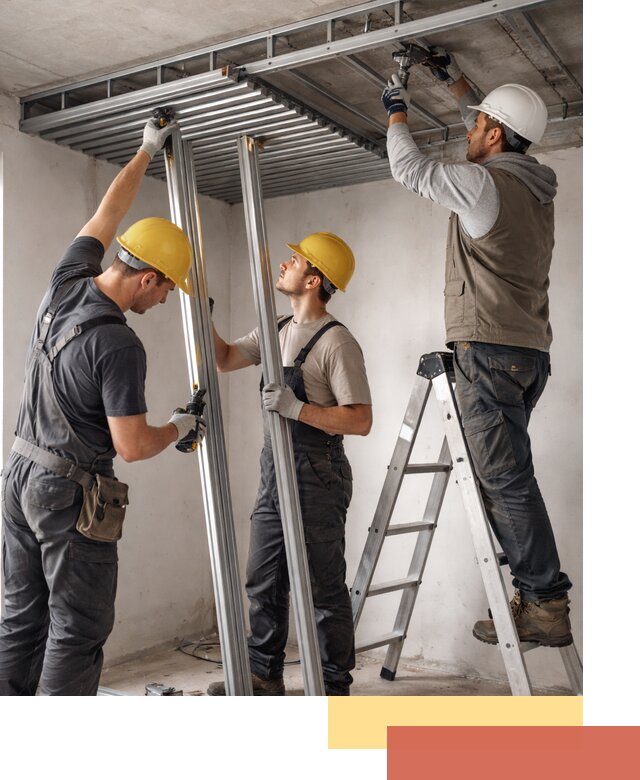 Монтаж реечного потолка под ключ в Красном Сулине