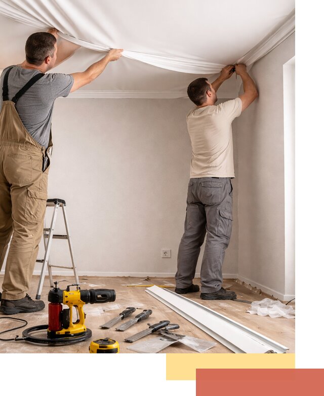 Монтаж ПВХ натяжного потолка в Красном Сулине качественно и быстро