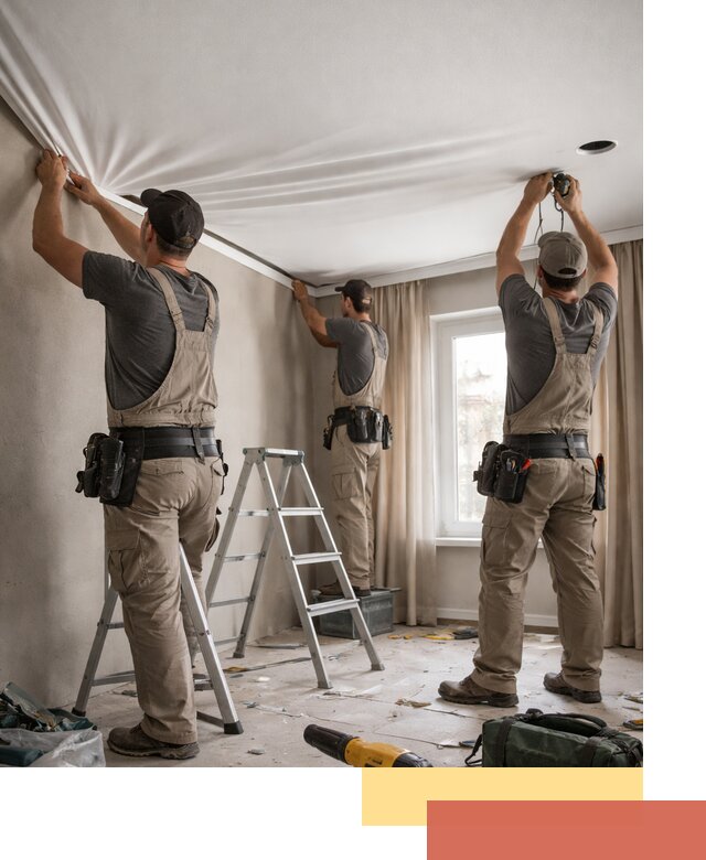 Монтаж матового натяжного потолка в Красном Сулине качественно и быстро