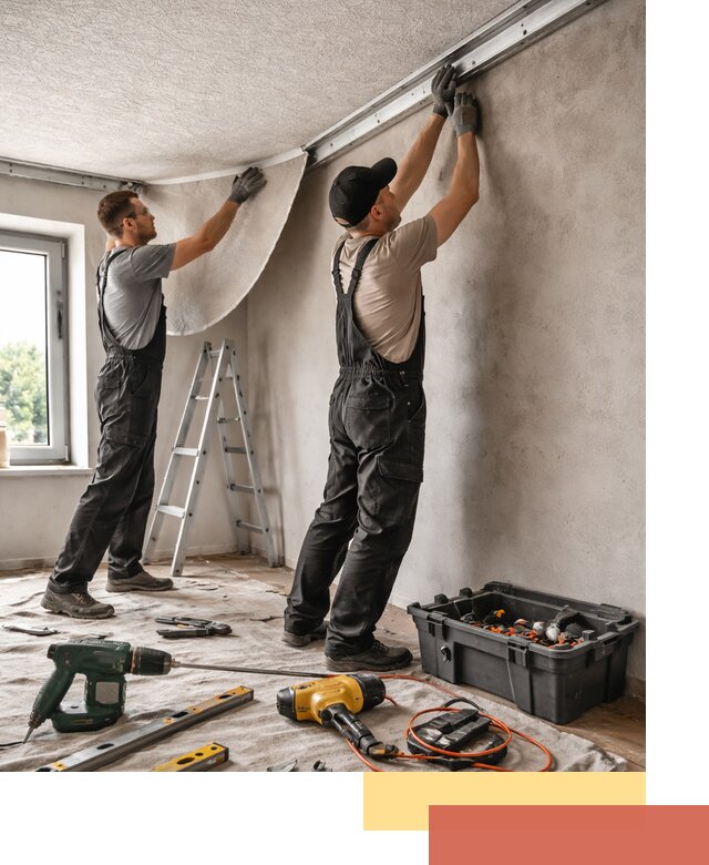 Монтаж фактурного натяжного потолка в Красном Сулине качественно и быстро