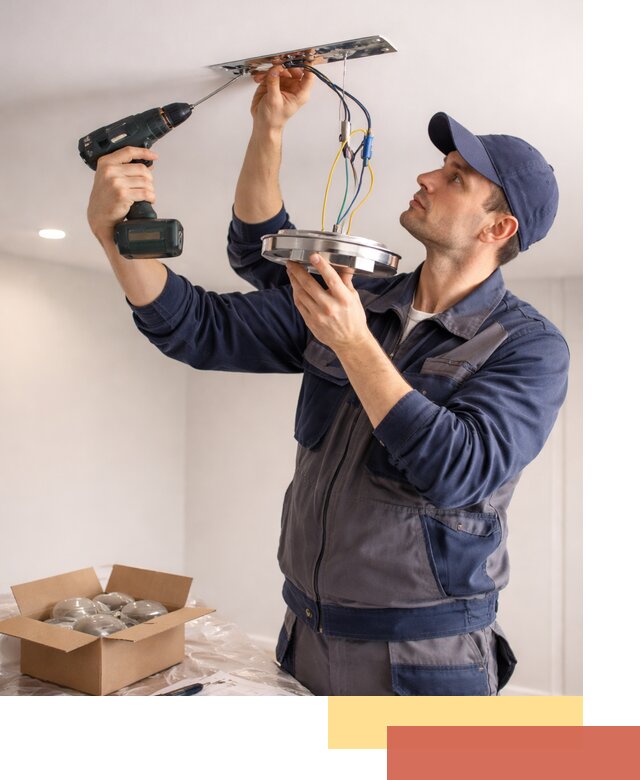 Установка люстры в натяжной потолок в Красном Сулине