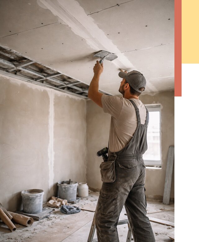 Ремонт потолка из гипсокартона в Красном Сулине от 663 руб./м² — быстро и недорого | ОТДЕЛОЧНИК-Крл