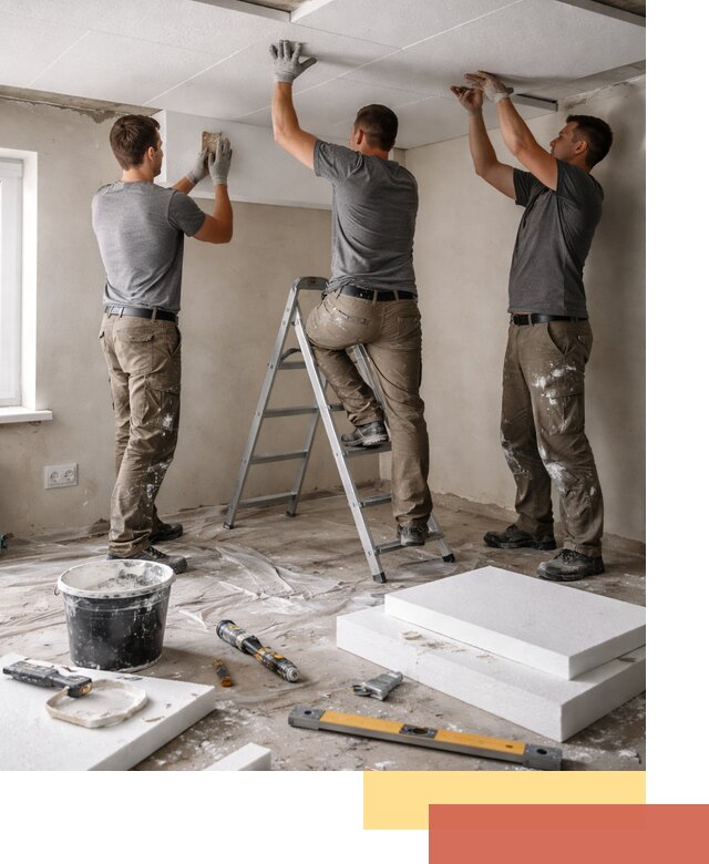 Утепление потолка пенопластом в Красном Сулине быстро и качественно