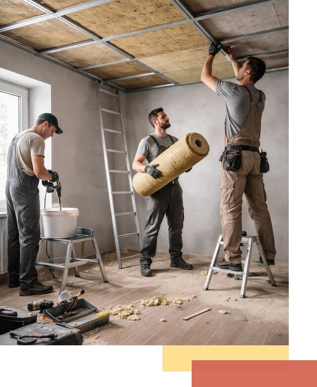 Шумоизоляция потолка в Красном Сулине: профессиональный монтаж и отделка